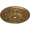 Ekena Millwork Flagstone Ceiling Medallion (Fits Canopies up to 3 7/8"), 30"OD x 3 7/8"ID x 3 1/4"P, Pale Gold CM30FLPAS - alternate 2
